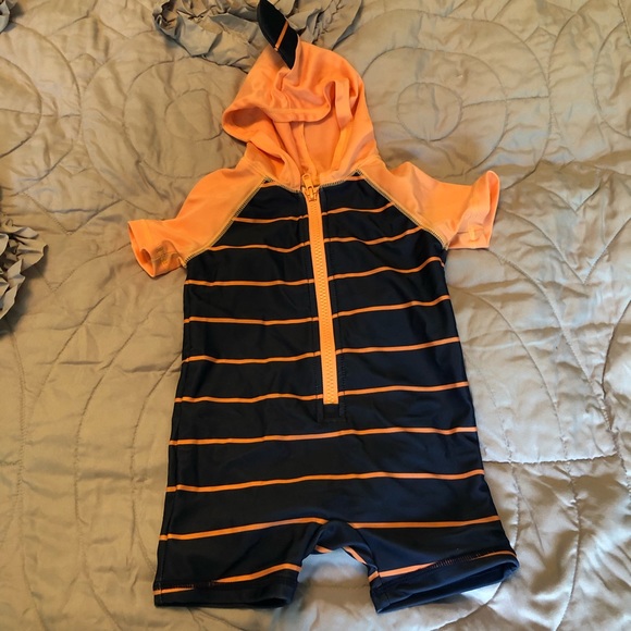 Baby Shark One-piece Rashguard Infant Swimsuit - Picture 1 of 3